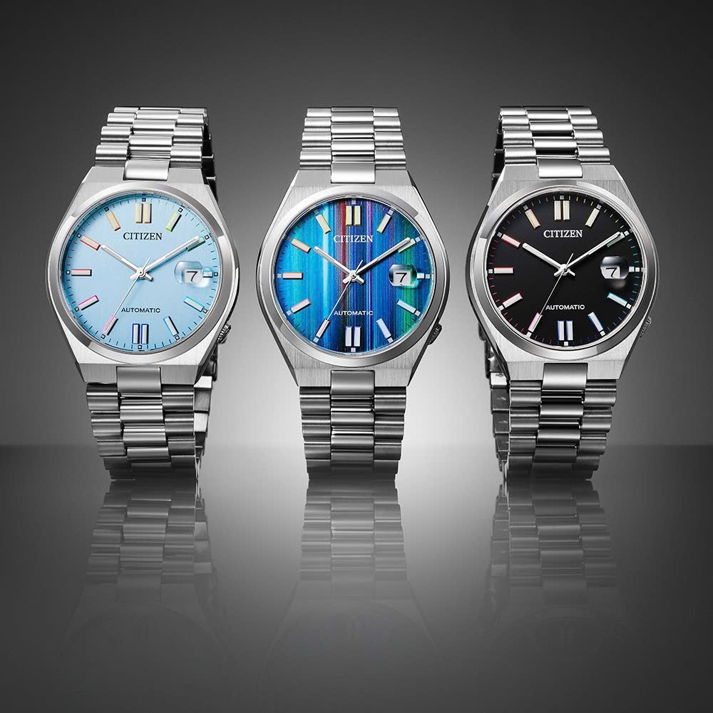 Đồng Hồ Nam Citizen Tsuyosa Automatic Mechanical Blue Multiple NJ0151-53W Size 40mm