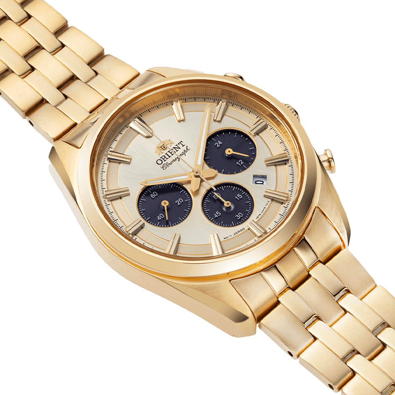 Đồng Hồ Nam Orient Quartz Solar Contemporary Chronograph RA-TX0301G10B Size 40mm