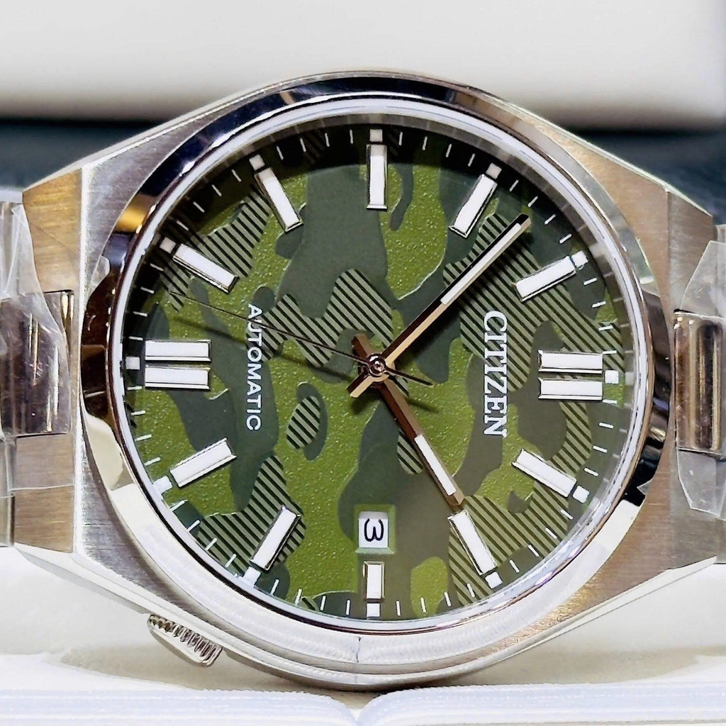 Đồng Hồ Nam Citizen Tsuyosa Automatic Green Camouflage NJ0159-86X Size 40mm