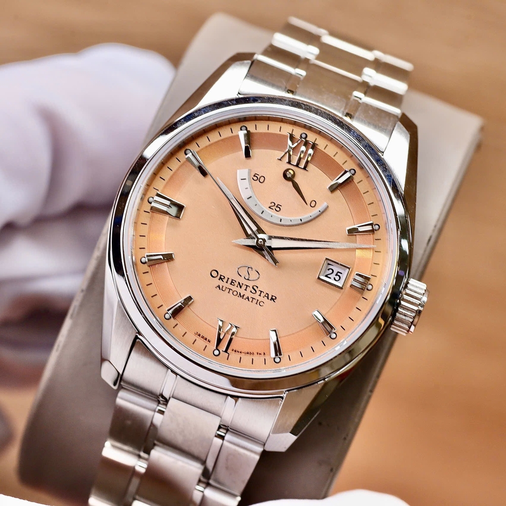 Đồng Hồ Nam Orient Star RE-AU0108G00B Automatic Size 38.5mm Màu Cam Đất