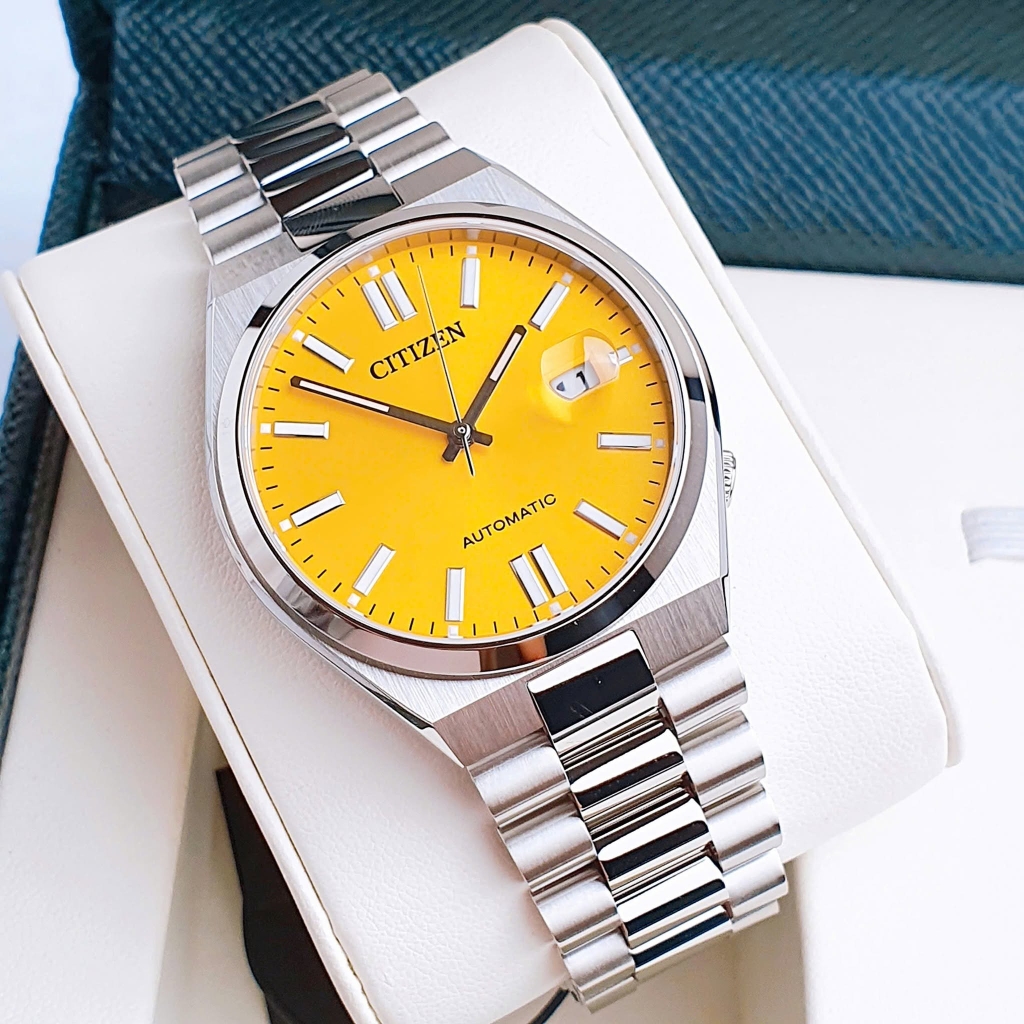 Đồng Hồ Nam Citizen Tsuyosa Automatic Mechanical Yellow NJ0150-81Z ( NJ0150 ) Size 40mm