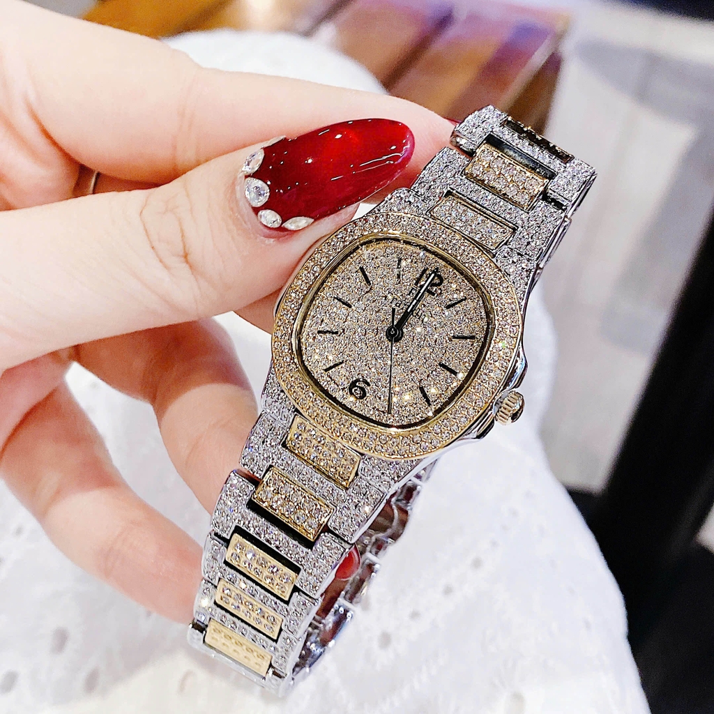 Đồng Hồ Nữ Franklin Đính Đá Màu Demi Vàng Size 32mm FL6122 Quartz Japan