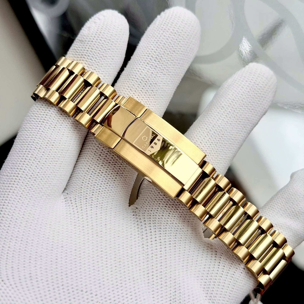 Đồng Hồ Nam Carnival 8239G-VV-TK Automatic Vàng Gold Mặt Xà Cừ Trắng Size 38mm Chính Hãng