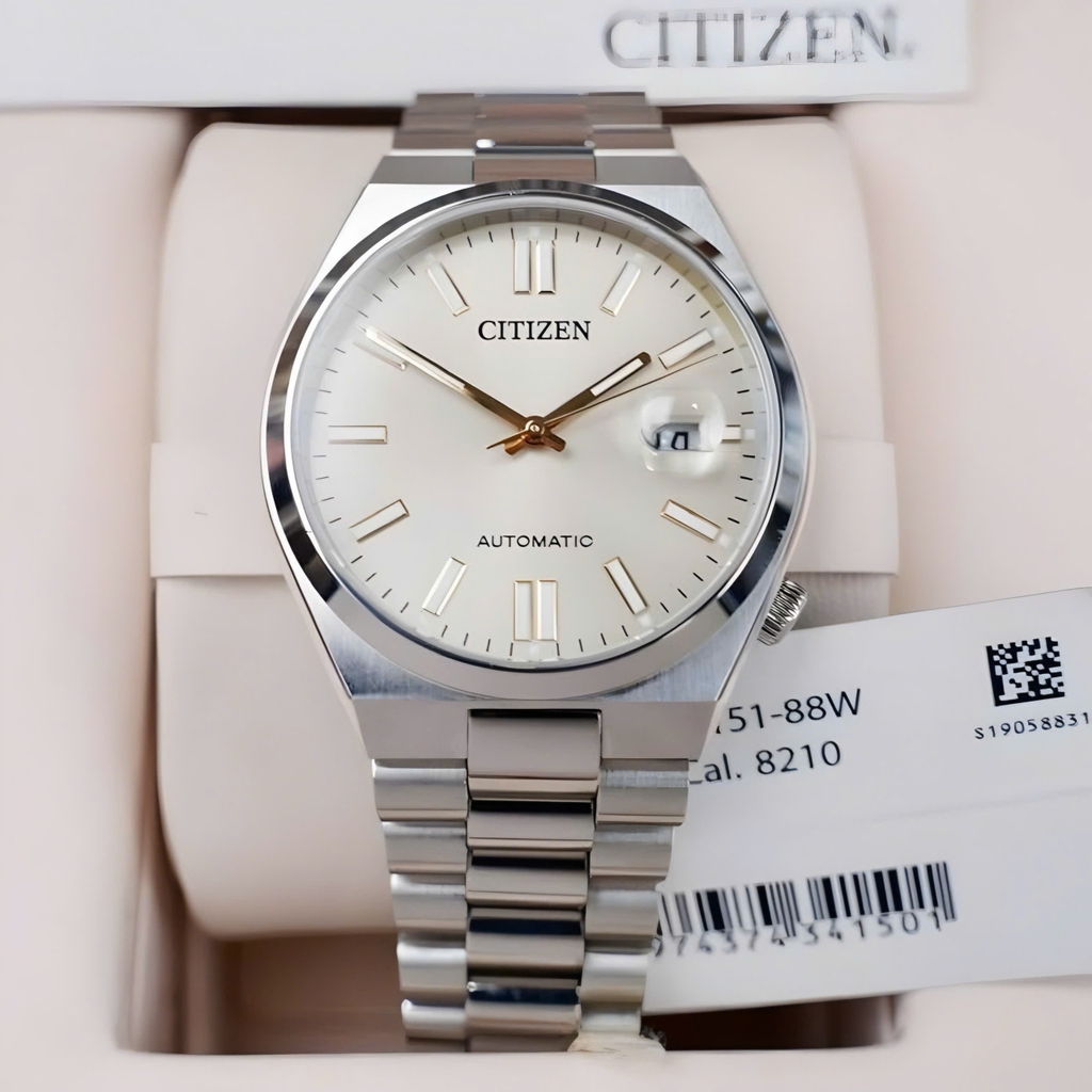 Đồng Hồ Nam Citizen Tsuyosa Automatic Mechanical Beige NJ0151-88W Size 40mm