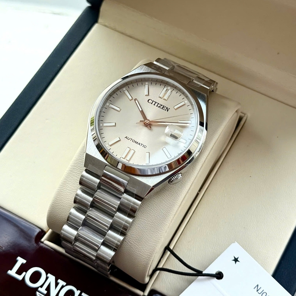 Đồng Hồ Nam Citizen Tsuyosa Automatic Mechanical Beige NJ0151-88W Size 40mm