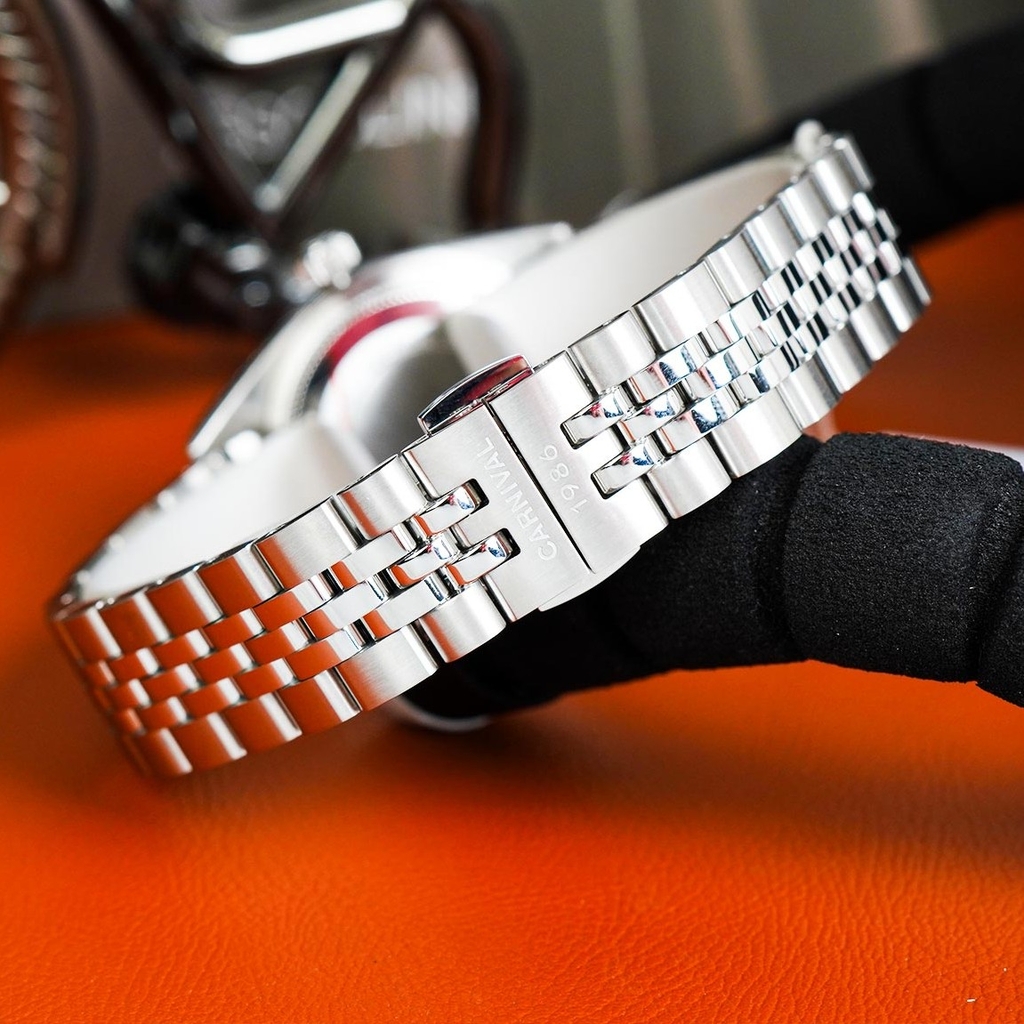 Đồng Hồ Nữ Carnival 8131L-VT-TX Dây Thép Bạc Mặt Xám Size 30mm Quartz Japan