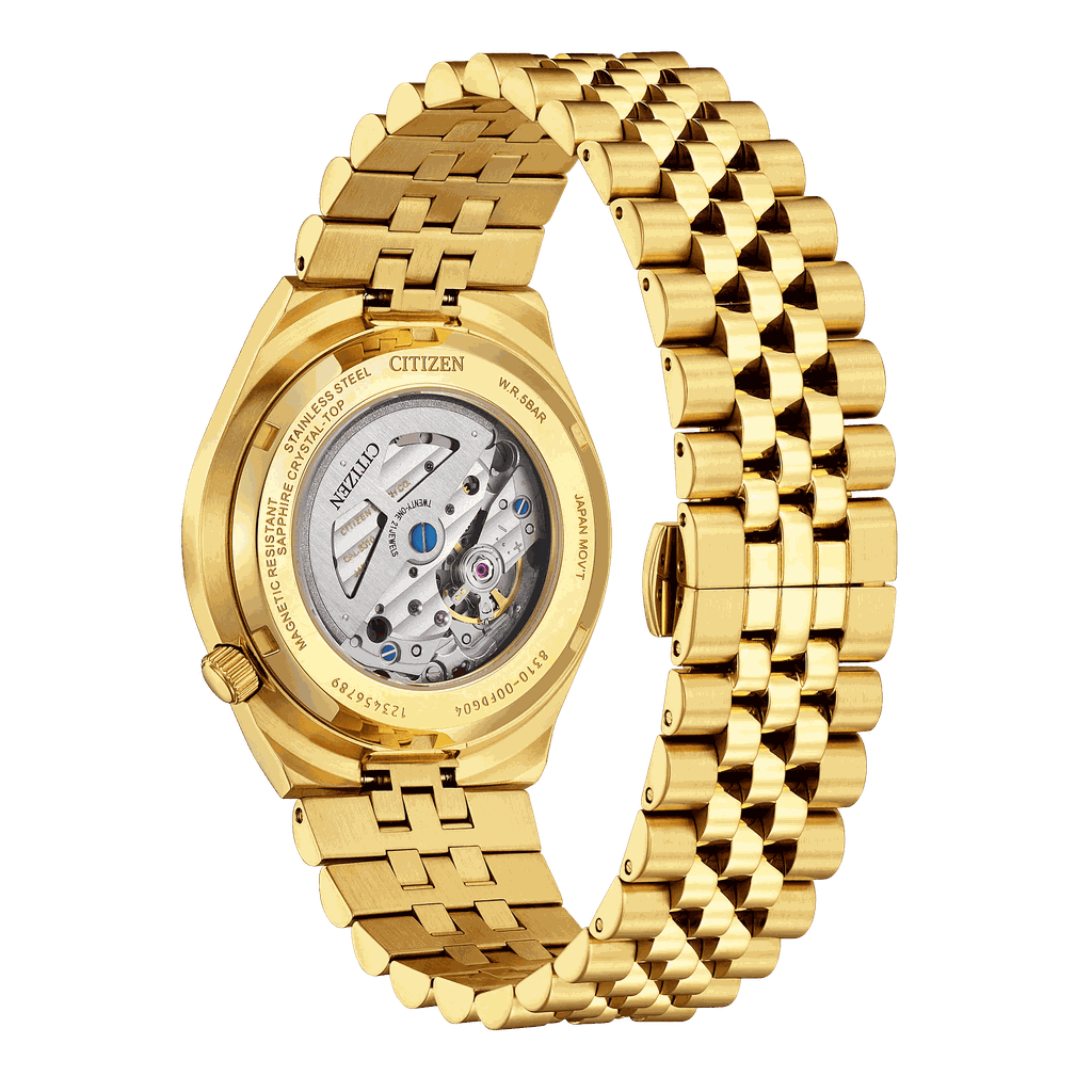 Đồng Hồ Nam Citizen Tsuyosa 60 40mm NK0022-50A Size 40mm Automatic Màu Vàng Mặt Trắng