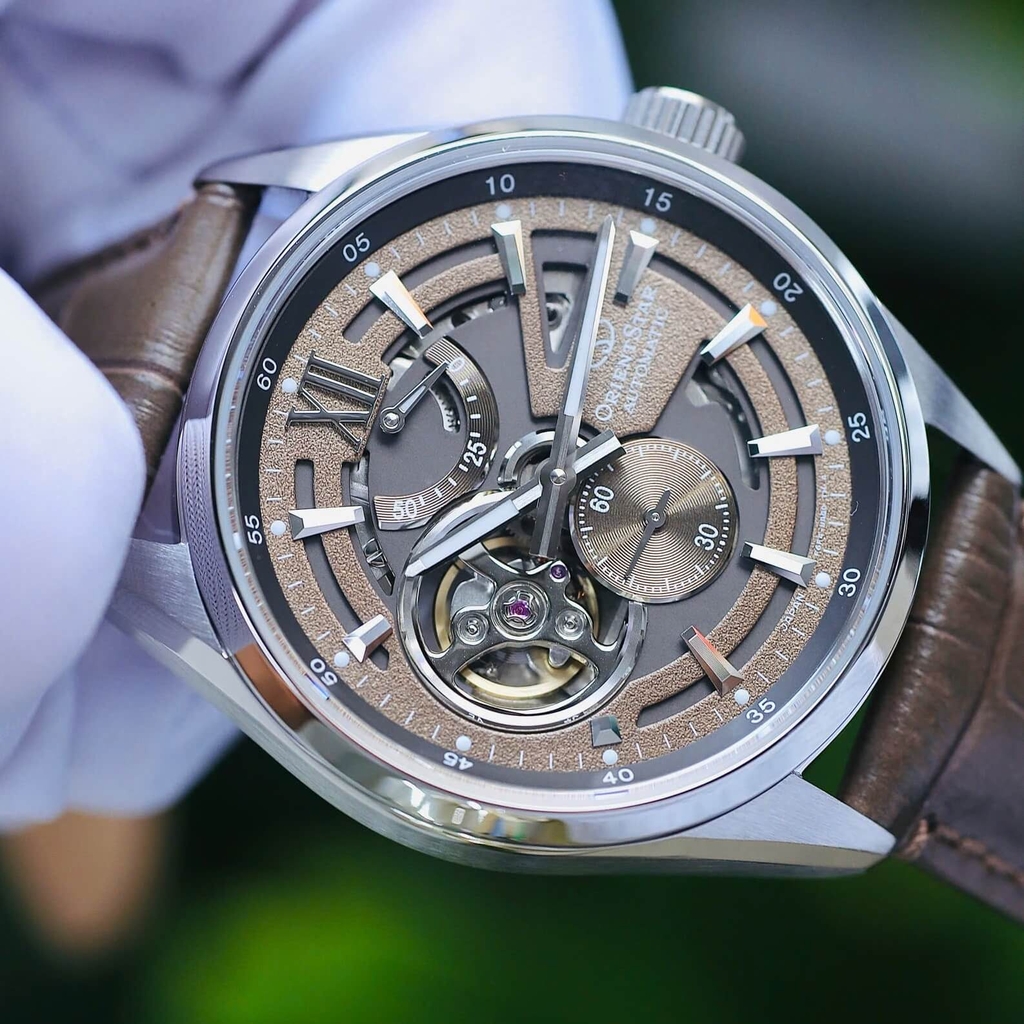Đồng Hồ Nam Orient Star Skeleton Joker RK-AV0139Y Automatic Dây Da Nâu Size 41mm
