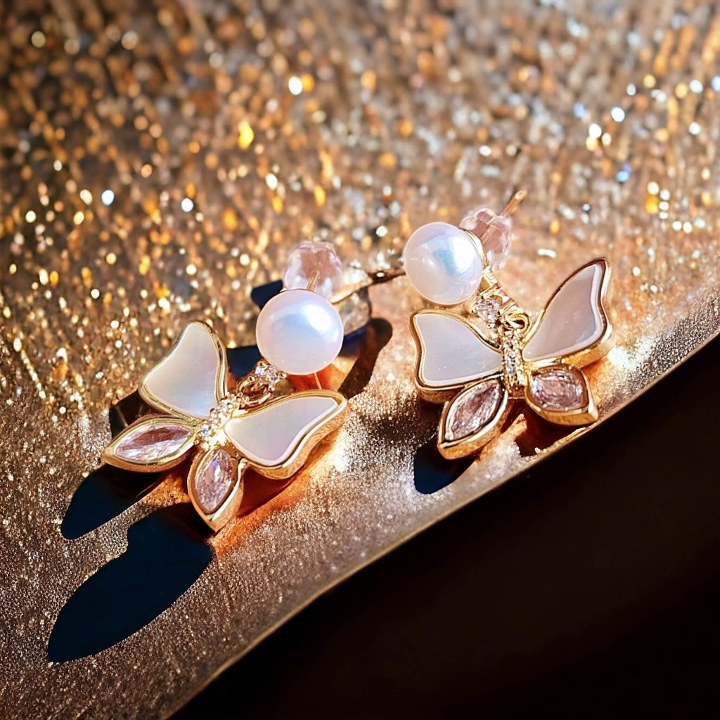 Set Đồng Hồ Nữ Franklin FL5088 Chính Hãng Màu Demi Vàng Hồng Size 31mm Quartz Kèm Bông Tai