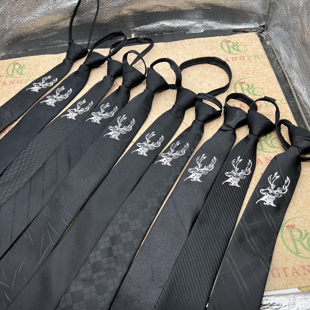 Cà vạt thanh niên thắt sẵn biểu tượng đầu hươu sức khỏe và tài lộc Giangpkc 2023  giangpkc-phu-kien-thoi-trang