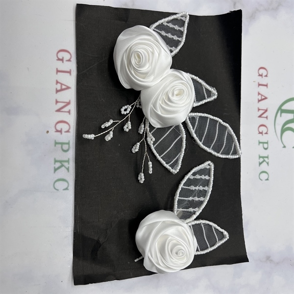 Cài tóc cô dâu cặp đôi hoa hồng trắng Giangpkc 3-2023  SP2222315  giangpkc-phu-kien-thoi-trang