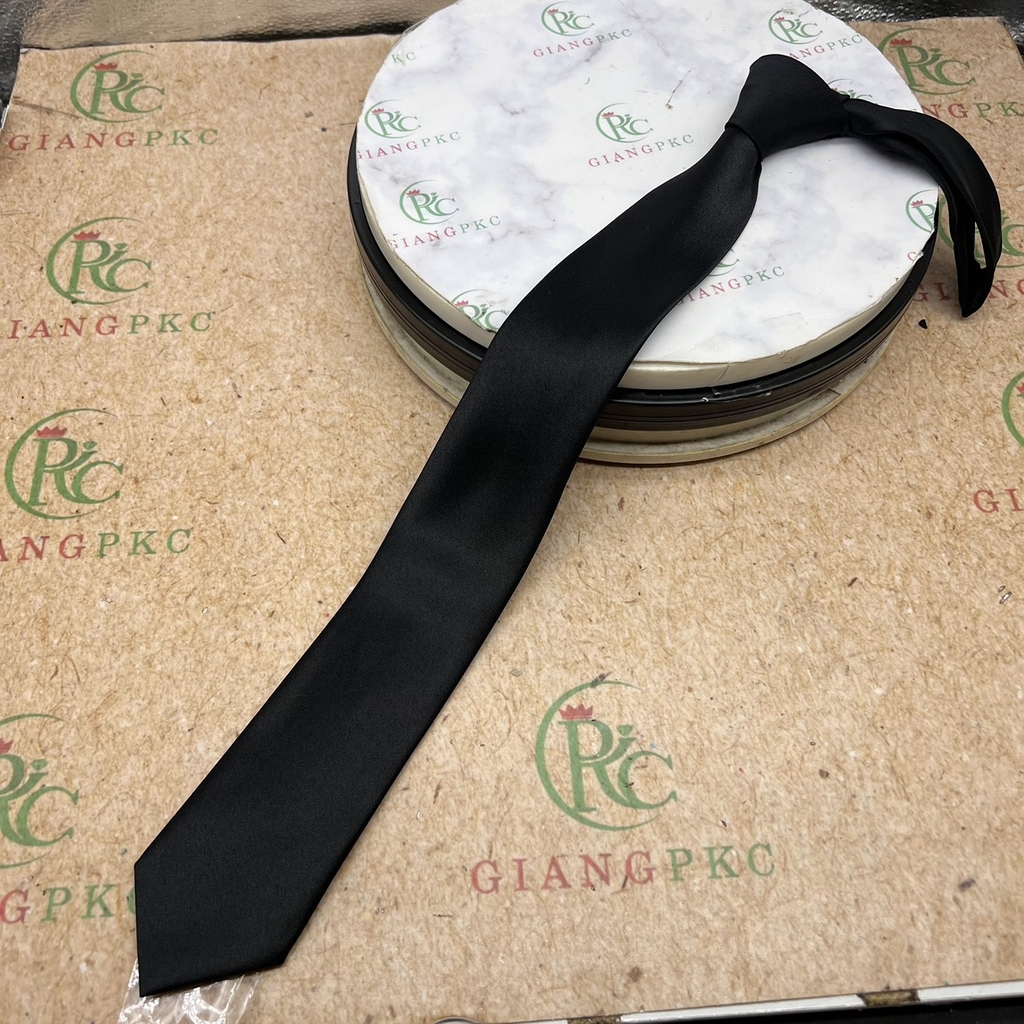Xuất hiện cà vạt học sinh sinh viên 6cmx150cm chất liệu vải phi lụa lỳ cao cấp không bóng Giangpkc  giangpkc-phu-kien-thoi-trang