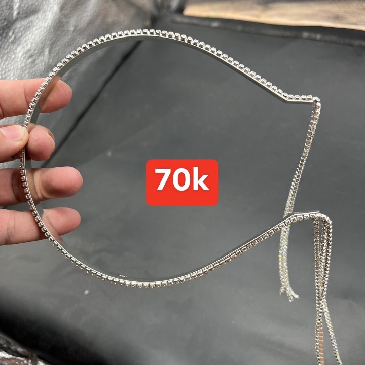 Băng đô cài tóc xi mạ đính đá ba đường tua rua đá mẫu mã thời trang TP HCM Giangpkc 2022 giangpkc-phu-kien-thoi-trang