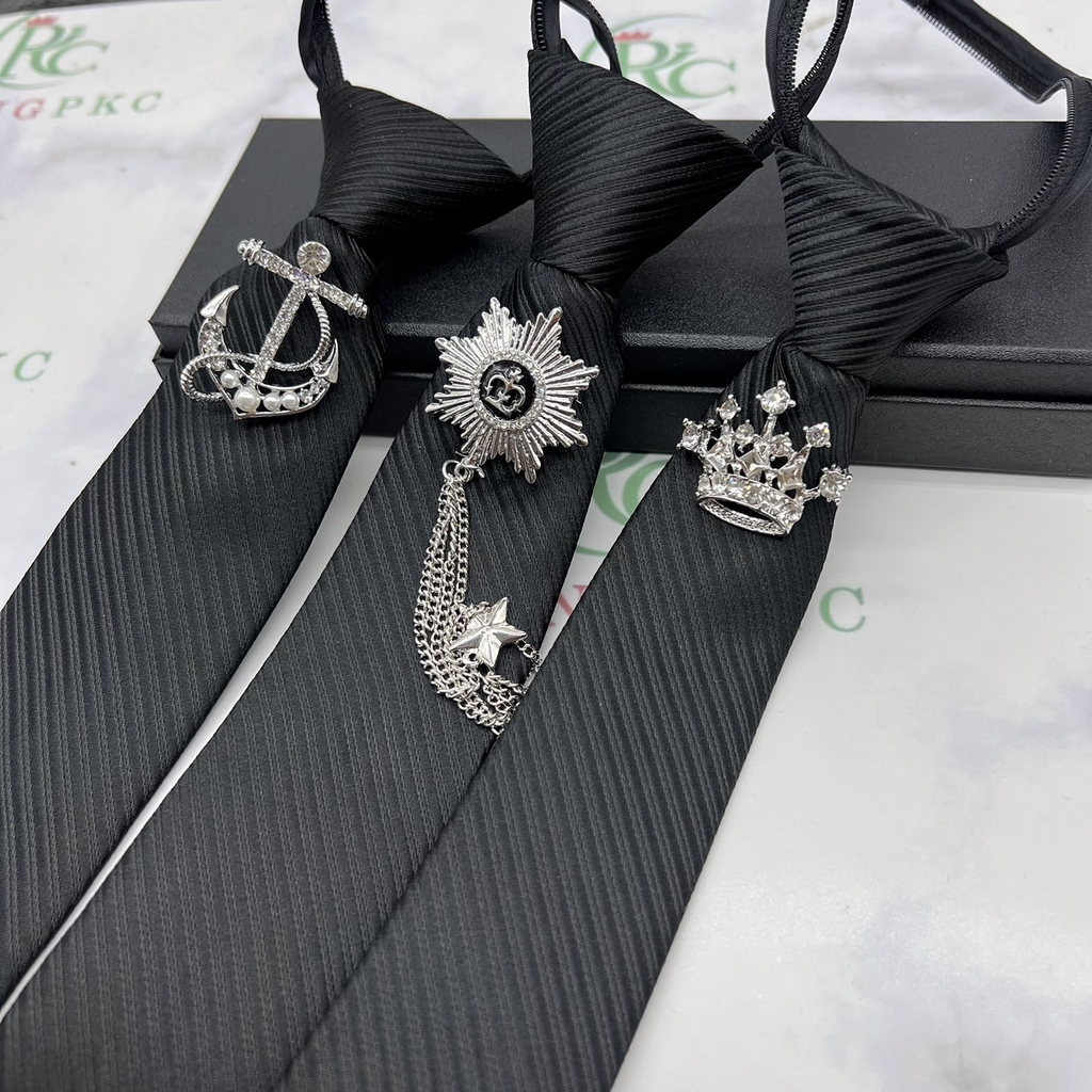 Cà vạt đen cho Chú rể thắt sẵn 6cm  2023 mà các tiệm áo cưới hay dùng TP HCM  Giangpkc giangpkc-phu-kien-thoi-trang