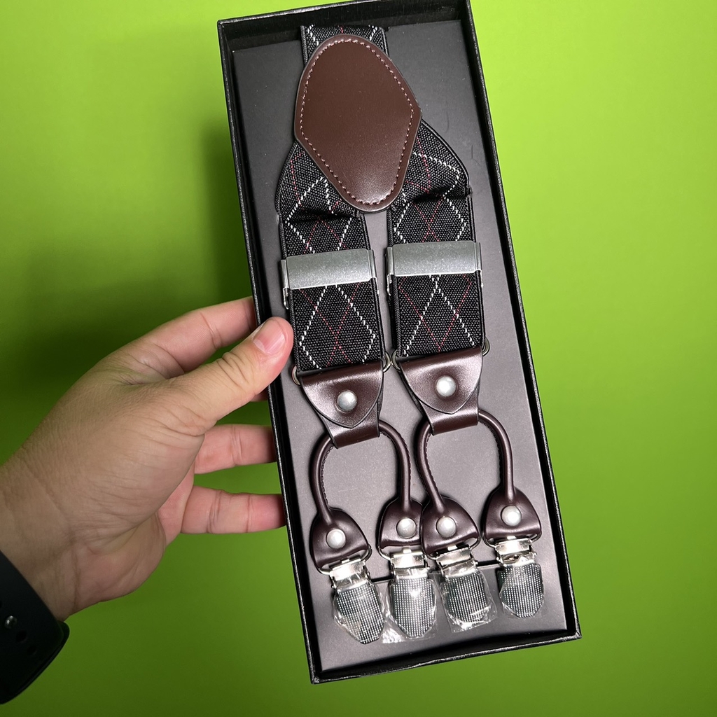 Suspender nam, Dây đai chữ Y bản 3,5cm đai 6 khóa chất liệu cao cấp nhiều mẫu mới TP HCM  giangpkc-phu-kien-thoi-trang