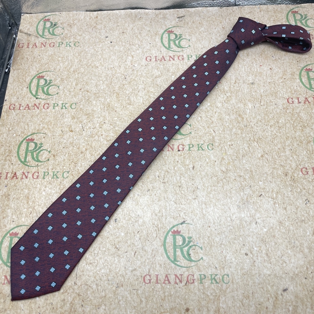 Cà vạt nam hoa văn thập niên 80 bản dài 8cm tự thắt 2024  giangpkc-phu-kien-thoi-trang