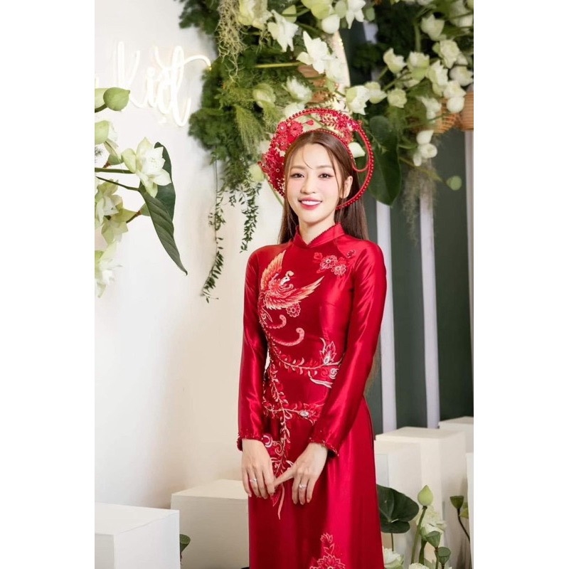 Mấn hạt trai đỏ Puka cài tóc cô dâu mặc áo dài 2023 Giangpkc  giangpkc-phu-kien-thoi-trang