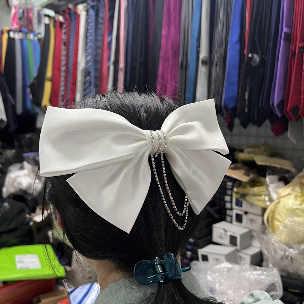 Nơ cài tóc cô dâu chất liệu phi bóng đính đường đá đẹp giá rất Việt Nam Giangpkc TP HCM 2022 giangpkc-phu-kien-thoi-trang