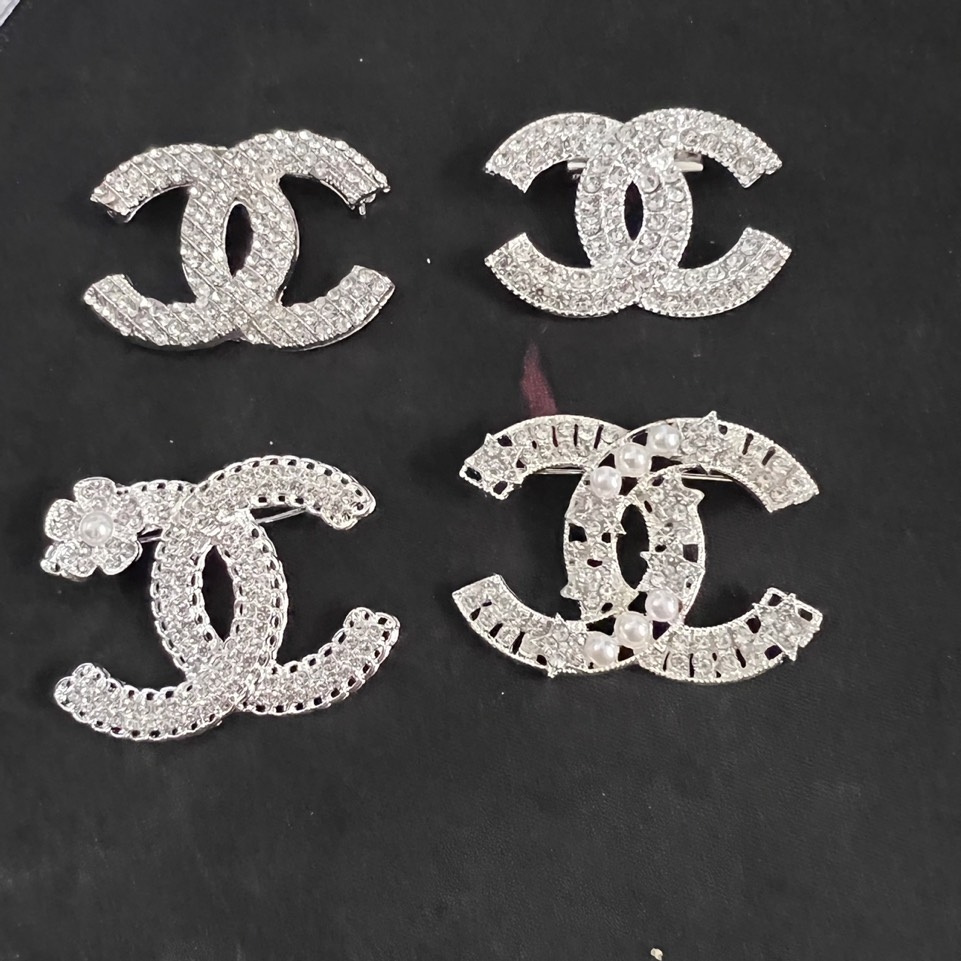 [Ảnh thật] Cài áo chanel hơp kim xi mạ đính đá Giangpkc 2022  giangpkc-phu-kien-thoi-trang