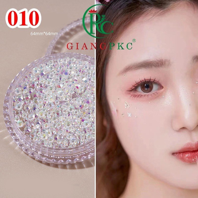 Đá đính mắt make up - miếng dán đính đá trang điểm cho mặt, mắt, tóc Giangpkc  giangpkc-phu-kien-thoi-trang