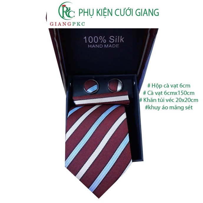 [HCM]20 mẫu calavat Thời trang nam phụ kiện nam Cà Vạt nam hộp 6cm tổng hợp các mẫu đẹp bán chạy :nhất tháng 5-2021 Giangpkc Giangpkc