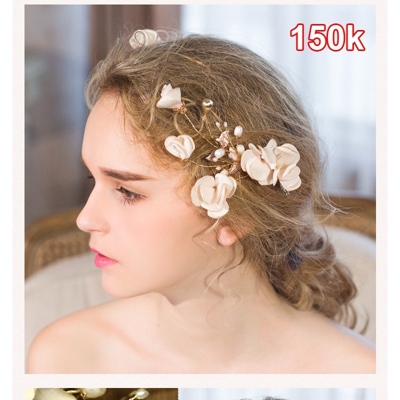 Cài tóc cô dâu cao câp