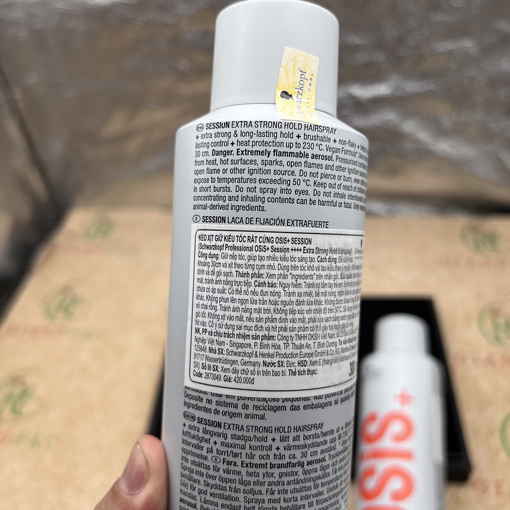 Keo Xịt Giữ Nếp Siêu Cứng Osis+ Session 300ml Mẫu mới 2024  giangpkc-phu-kien-thoi-trang