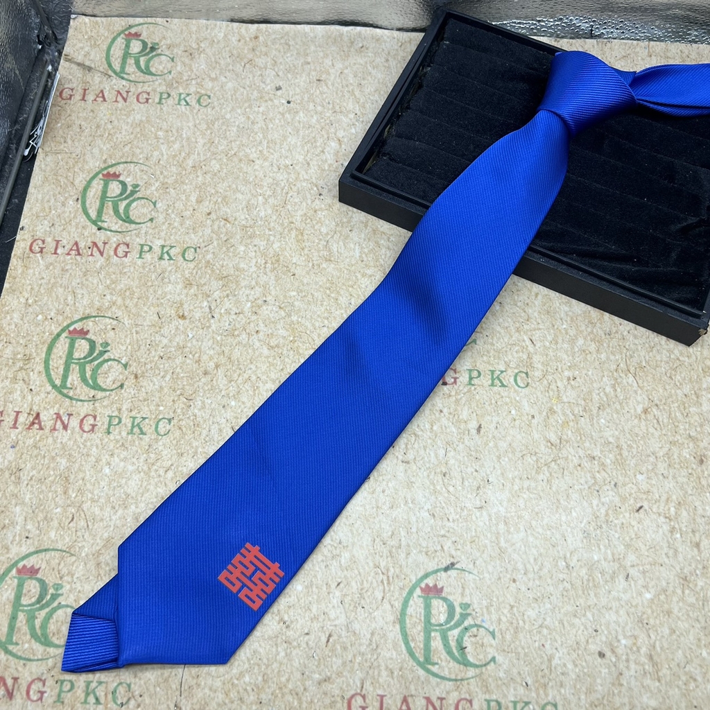 Cà vạt Trung Niên dành riêng cho đám cưới 2024 Giangpkc 8cm tự thắt chữ song hỷ giangpkc-phu-kien-thoi-trang