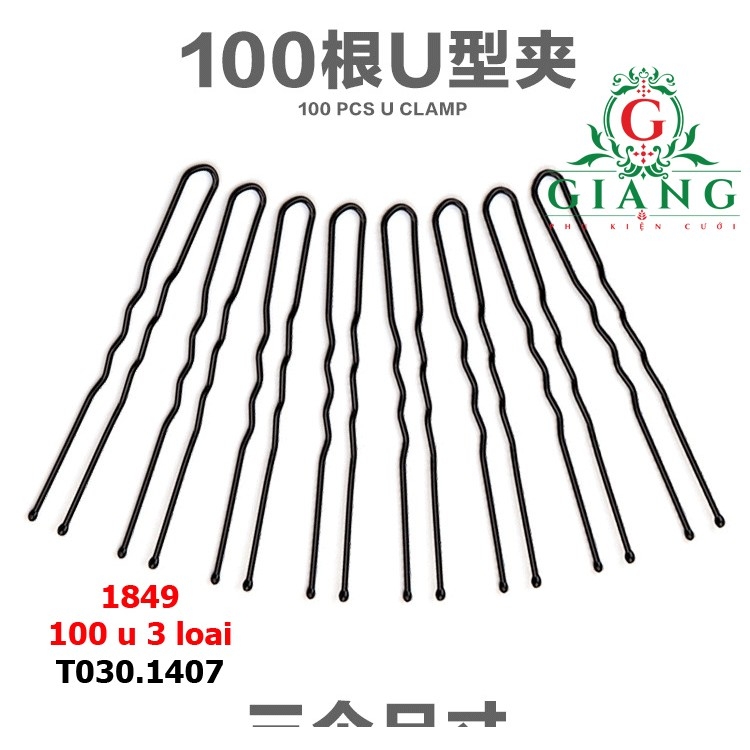 Kẹp u 100 cái (3 cỡ )