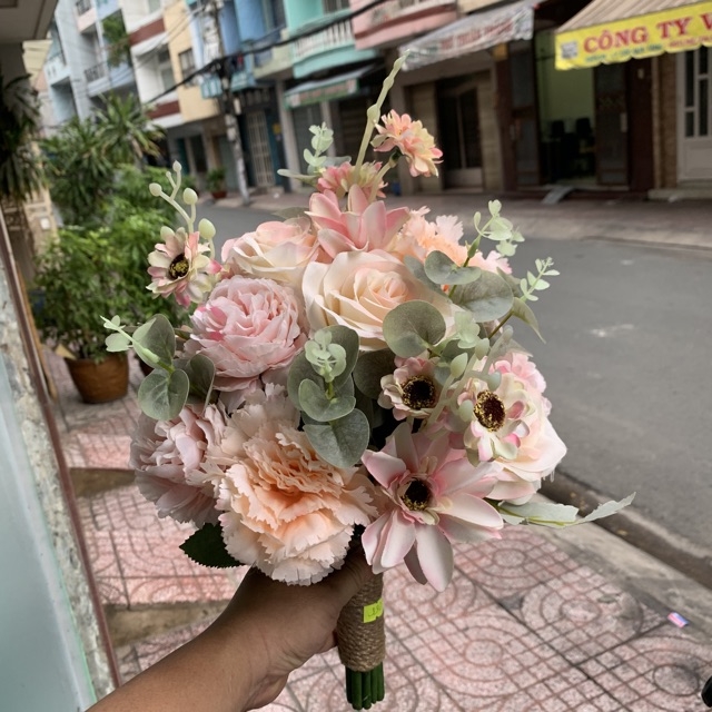 Hoa cầm tay cô dâu hoa cưới cô dâu mẫu mới 6/2020 GiangPKC H001/005