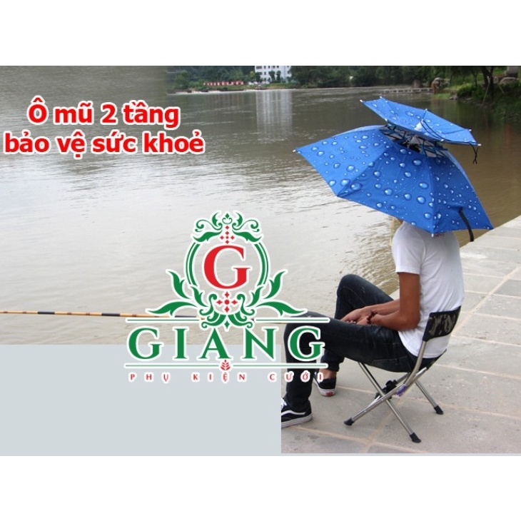 Dù đội đầu ( ô mũ ) tiện lợi chống nắng Tia UV cho Nhiếp ảnh chụp ngoại cảnh ( Có HỎA TỐC )