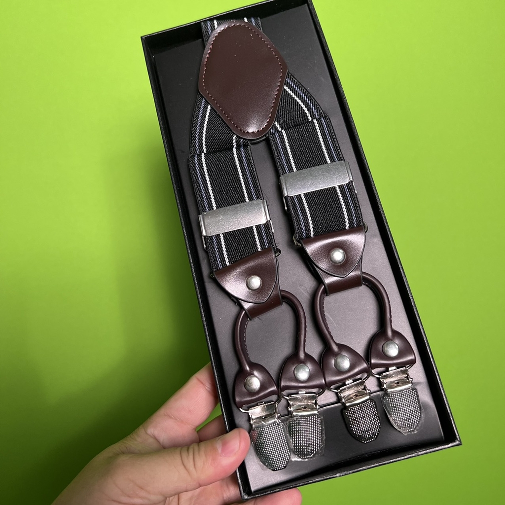 Suspender nam, Dây đai chữ Y bản 3,5cm đai 6 khóa chất liệu cao cấp nhiều mẫu mới TP HCM  giangpkc-phu-kien-thoi-trang