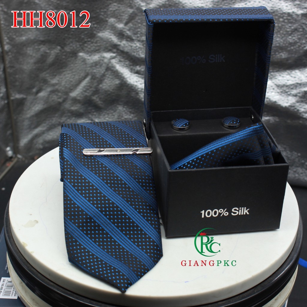 Cà vạt nam hộp 8cm hh012
