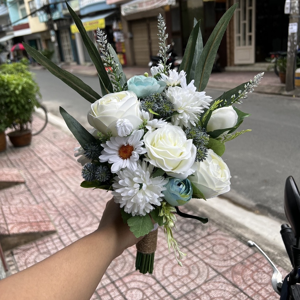 (MỚI) Hoa cưới cầm tay cô dâu cho các Studio chuyên nghiệp mẫu tháng 11-2021 số lượng ít Giangpkc