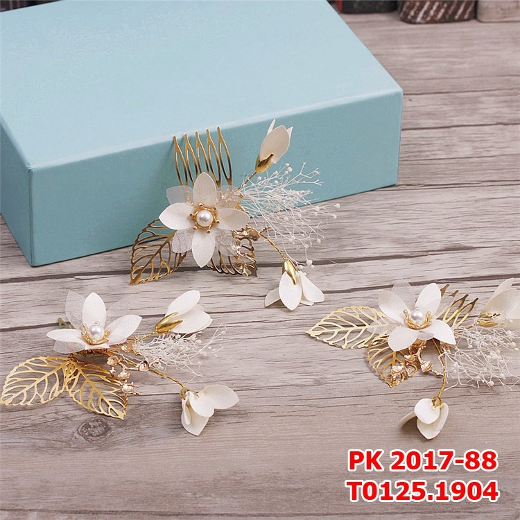 Bộ 3 xược cài tóc cô dâu