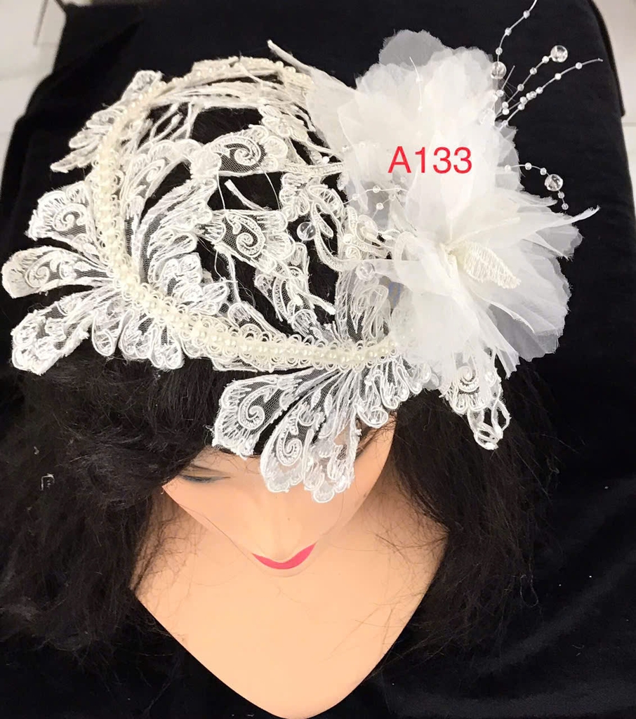 Mũ hoa ren thủ công phong cách Cộng hòa cổ điển, mũ nón ren, phong cách Pháp sản xuất TP HCM  giangpkc-phu-kien-thoi-trang