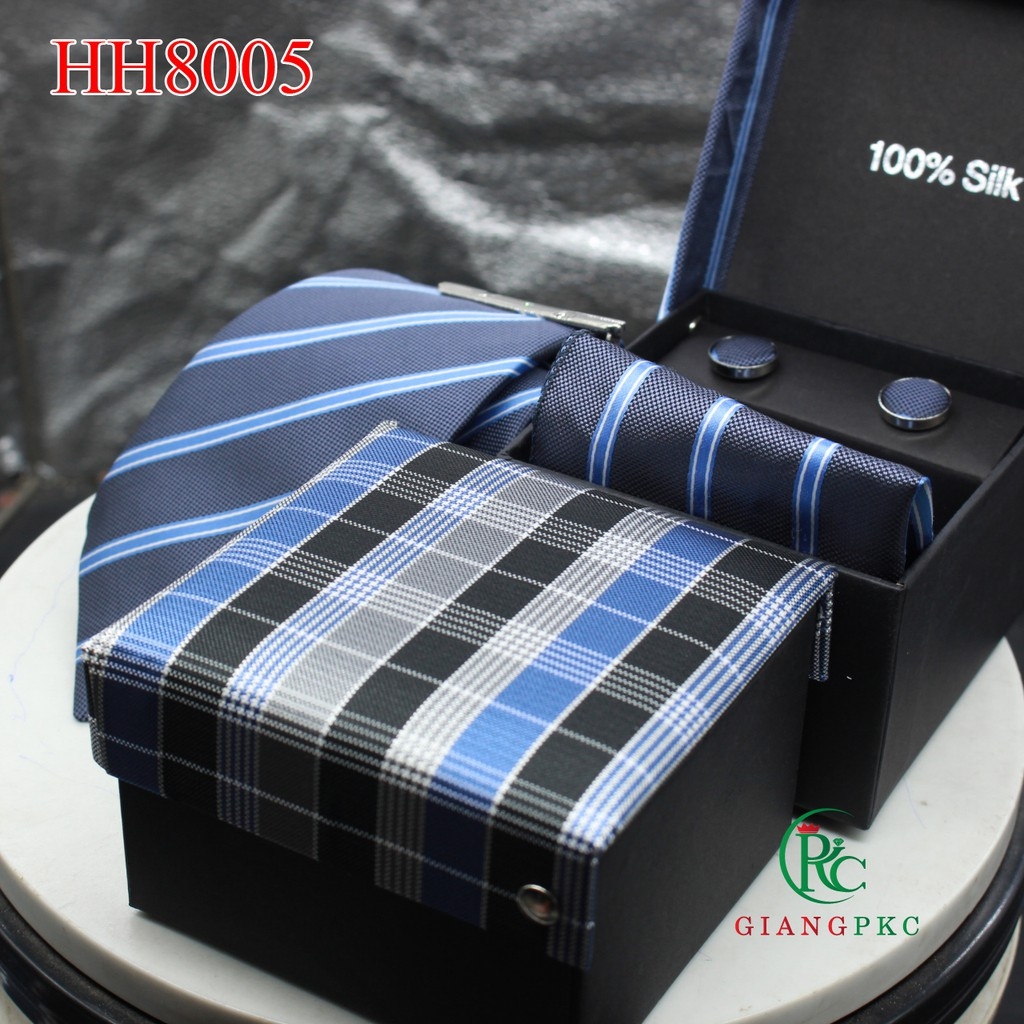 Cà vạt nam hộp 8cm hh005