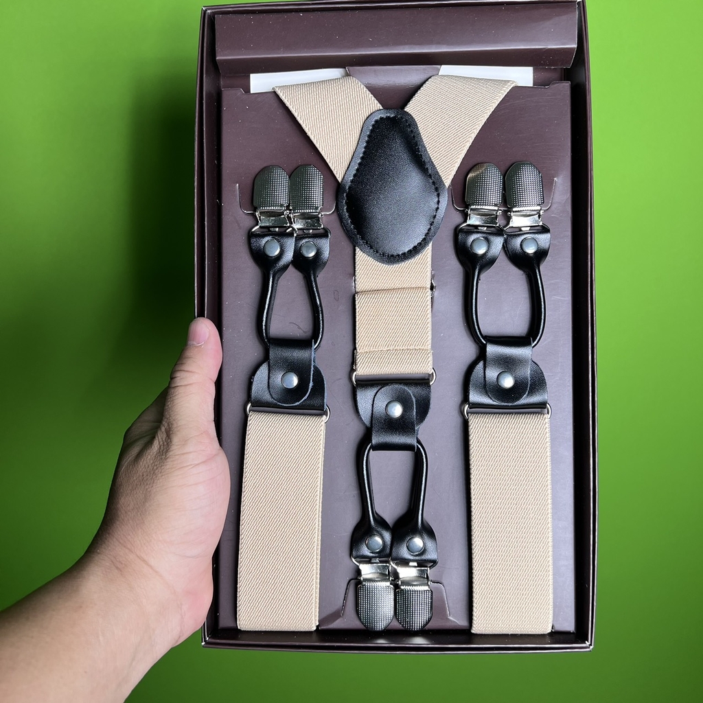 [TPHCM ] Suspender nam, Dây đai chữ Y bản 3,5cm đai 6 khóa chất liệu cao cấp Giangpkc giangpkc-phu-kien-thoi-trang