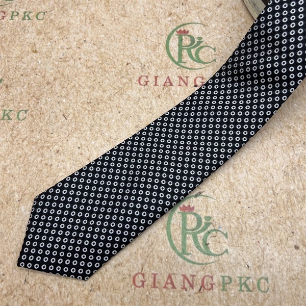Cà vạt nam màu đen chấm tròn tự thắt 8cm sang trọng mới đẹp nhất 2023 Giangpkc