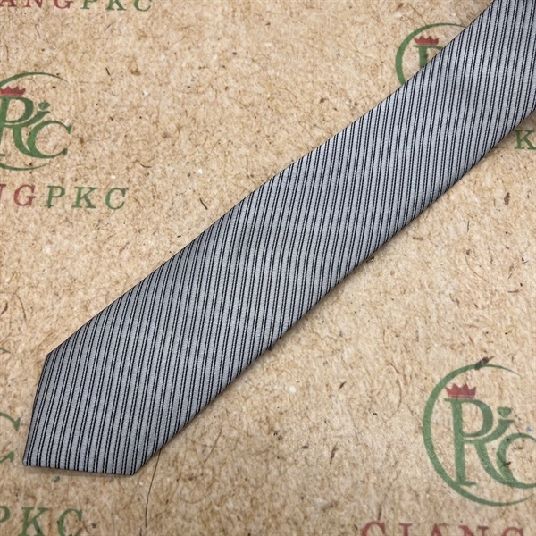 Cà vạt nam mẫu thắt sẵn dây kéo 6cm màu xám kẻ mẫu mới nhất 2023 Giangpkc