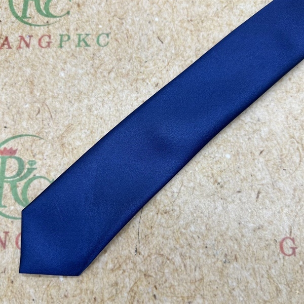 Cà vạt nam mẫu thắt sẵn dây kéo phi bóng 5cm màu xanh đen 2023 Giangpkc - 48cm