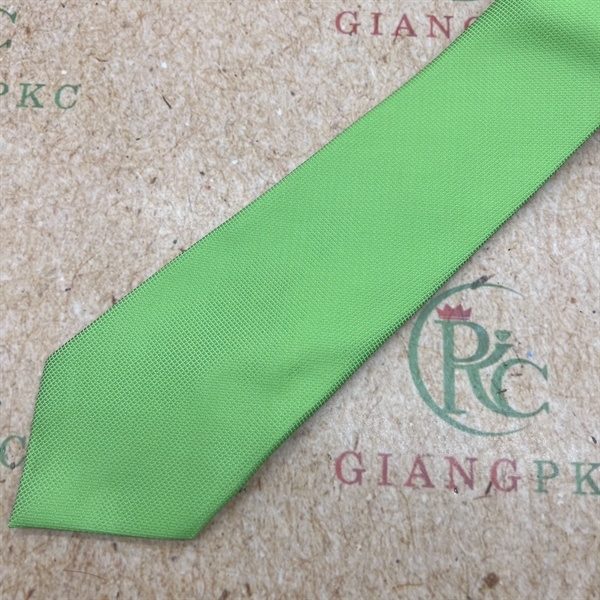 Cà vạt nam màu xanh lá non tự thắt 8cm sang trọng mới đẹp nhất 2023 Giangpkc