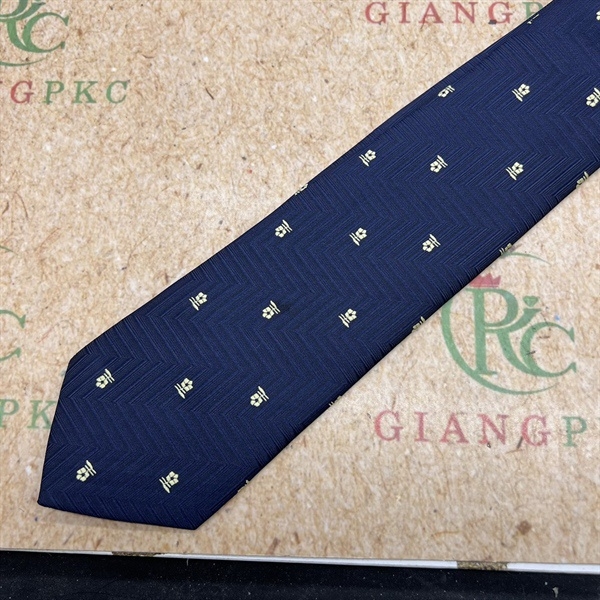 Cà vạt nam xanh đen hoàng gia mẫu tự thắt 8cm sang trọng mới 2023 Giangpkc