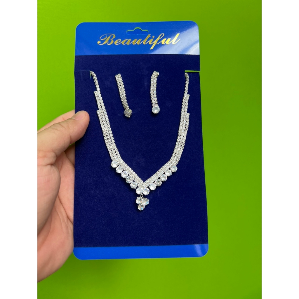 Tổng hợp trang sức bộ đi tiệc cho cô dâu lấp lánh mẫu mới đẹp nhất 2023 Giangpkc TP HCM