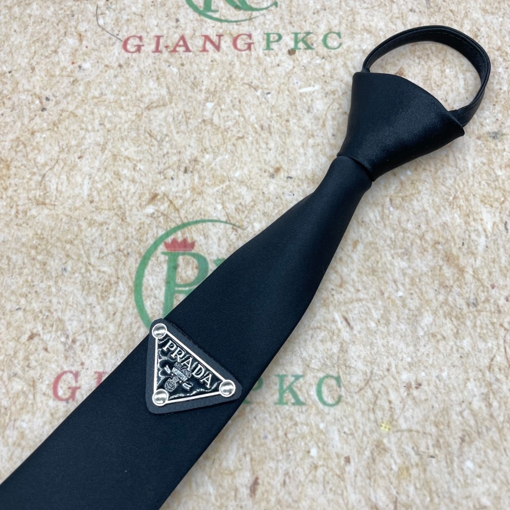 Cà vạt nữ mẫu thắt sẵn 5cm dây vải rút Prada quảng châu Tp Hcm Giangpkc  Phụ kiện cưới Giang