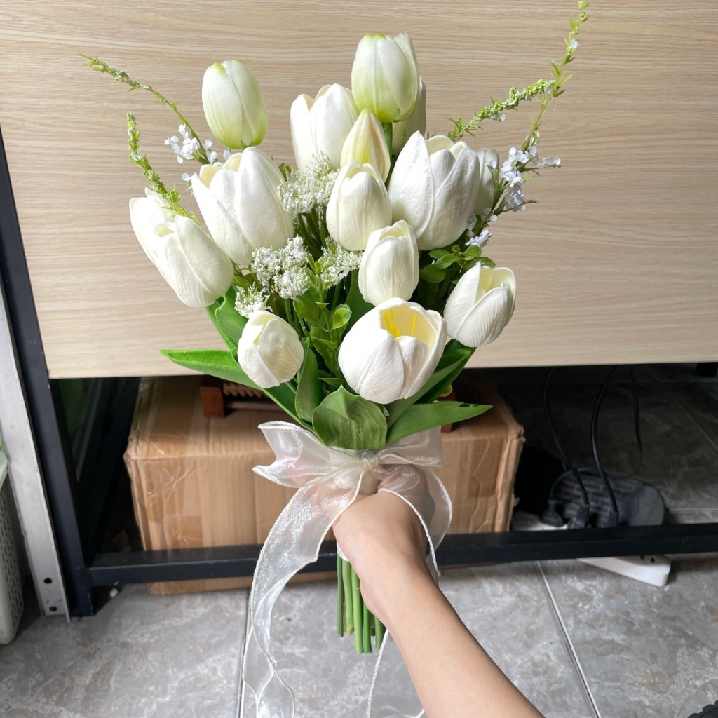 (MỚI) Hoa cưới cầm tay cô dâu cho các Studio chuyên nghiệp mẫu tháng 11-2021 số lượng ít Giangpkc