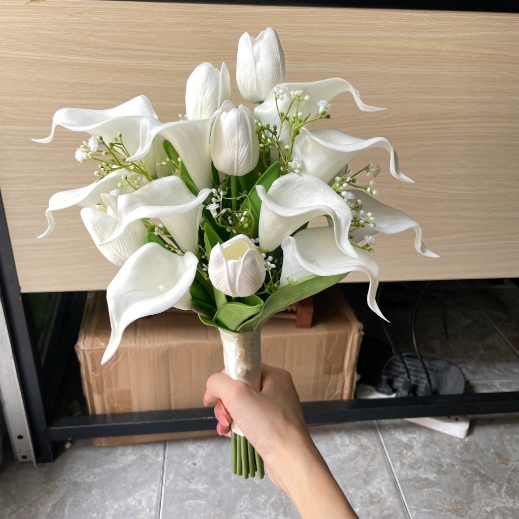 (MỚI) Hoa cưới cầm tay cô dâu cho các Studio chuyên nghiệp mẫu tháng 11-2021 số lượng ít Giangpkc