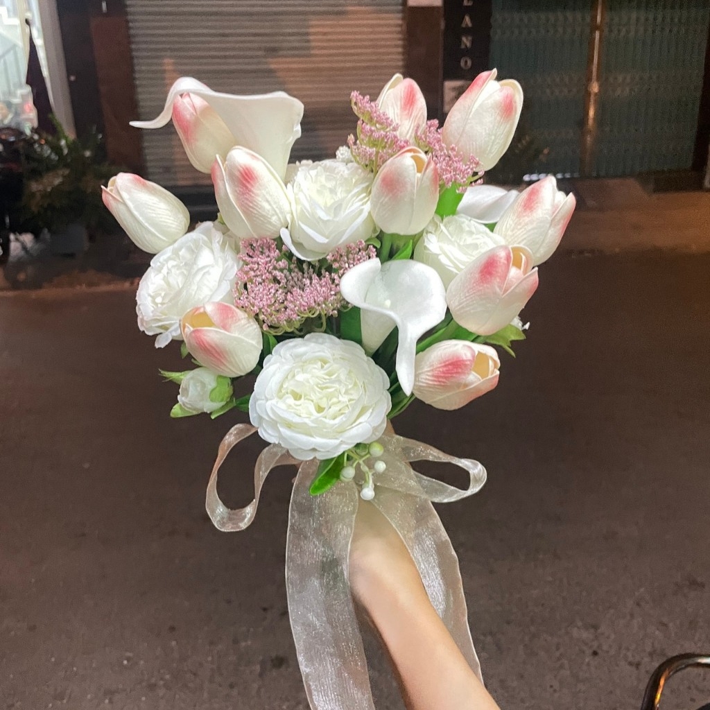 (MỚI) Hoa cưới cầm tay cô dâu cho các Studio chuyên nghiệp mẫu tháng 11-2021 số lượng ít Giangpkc