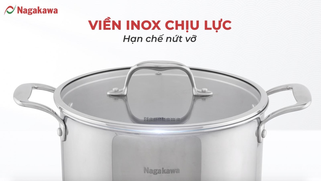 Bộ nồi inox Nagakawa Haru NAG1355