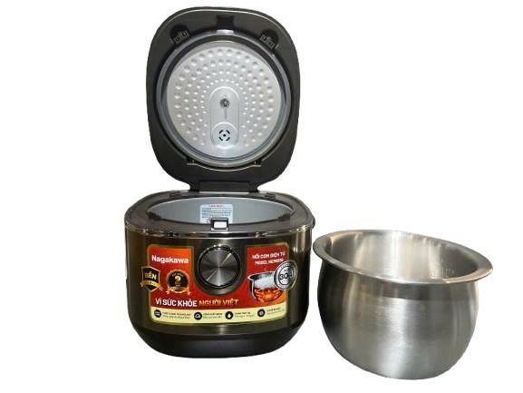 Nồi cơm điện tử 1.8L inox 304 Nagakawa NER5599